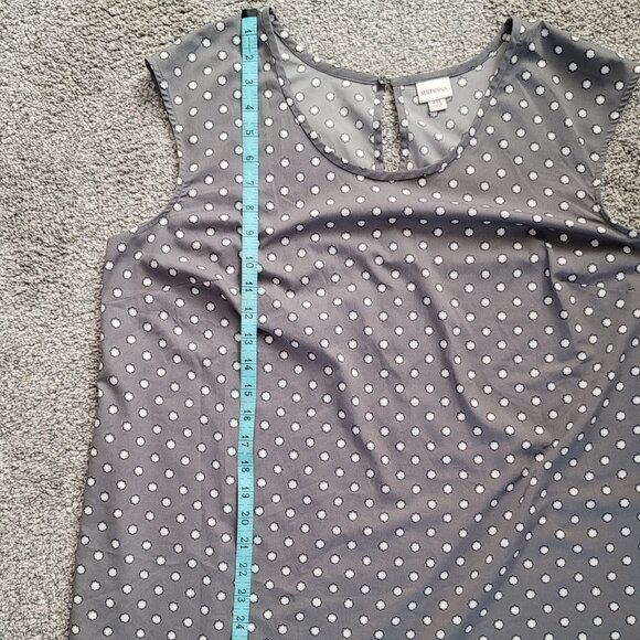***Merona  Grey Polyester Sleeveless Blouse XXL*** - Picture 9 of 12